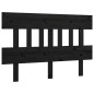 vidaXL Bett-Kopfteil Schwarz 153,5x3x81 cm Massivholz Kiefer