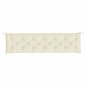 Gartenbank-Auflage Cremeweiß 200x50x7 cm Oxford-Gewebe Gartenbank-Auflage Cremeweiß 200x50x7 cm Oxford-Gewebe