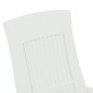 vidaXL Verstellbare Gartenstühle 2 Stk. Kunststoff Weiß vidaXL Verstellbare Gartenstühle 2 Stk. Kunststoff Weiß