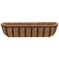 vidaXL Wand-Pflanzkörbe 2 Stk. Kokoseinlage Schwarz 61x19x16 cm Stahl vidaXL Wand-Pflanzkörbe 2 Stk. Kokoseinlage Schwarz 61x19x16 cm Stahl