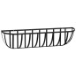 vidaXL Wand-Pflanzkörbe 2 Stk. Kokoseinlage Schwarz 61x19x16 cm Stahl vidaXL Wand-Pflanzkörbe 2 Stk. Kokoseinlage Schwarz 61x19x16 cm Stahl