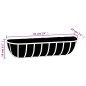 vidaXL Wand-Pflanzkörbe 2 Stk. Kokoseinlage Schwarz 61x19x16 cm Stahl vidaXL Wand-Pflanzkörbe 2 Stk. Kokoseinlage Schwarz 61x19x16 cm Stahl
