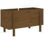 vidaXL Hochbeet Honigbraun 101x50x57 cm Massivholz Kiefer vidaXL Hochbeet Honigbraun 101x50x57 cm Massivholz Kiefer