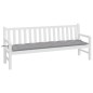 Gartenbank-Auflage Grau 200x50x7 cm Oxford-Gewebe Gartenbank-Auflage Grau 200x50x7 cm Oxford-Gewebe