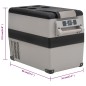 vidaXL Kühlbox mit Tragegriff Grau 35L PP & PE vidaXL Kühlbox mit Tragegriff Grau 35L PP & PE