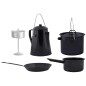 Esschert Design 4 tlg. Outdoor Koch-Set Schwarz FF215 Esschert Design 4 tlg. Outdoor Koch-Set Schwarz FF215