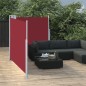vidaXL Ausziehbare Seitenmarkise Rot 120 x 600 cm vidaXL Ausziehbare Seitenmarkise Rot 120 x 600 cm