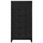 vidaXL Schließfachschrank Schwarz 90x40x180 cm Stahl vidaXL Schließfachschrank Schwarz 90x40x180 cm Stahl