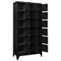 vidaXL Schließfachschrank Schwarz 90x40x180 cm Stahl vidaXL Schließfachschrank Schwarz 90x40x180 cm Stahl