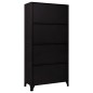 vidaXL Schließfachschrank Schwarz 90x40x180 cm Stahl vidaXL Schließfachschrank Schwarz 90x40x180 cm Stahl