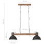 vidaXL Hängelampe Industriestil 25 W Schwarz 109 cm E27 vidaXL Hängelampe Industriestil 25 W Schwarz 109 cm E27