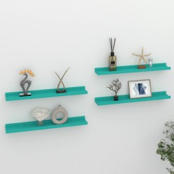 vidaXL Wandregale 4 Stk. Blau 60x9x3 cm