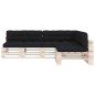 Palettensofa-Auflagen 7 Stk. Schwarz Palettensofa-Auflagen 7 Stk. Schwarz