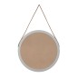 vidaXL Wandspiegel mit Riemen Silbern Ø 55 cm vidaXL Wandspiegel mit Riemen Silbern Ø 55 cm