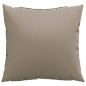 Zierkissen 4 Stk. Taupe 50x50 cm Stoff Zierkissen 4 Stk. Taupe 50x50 cm Stoff