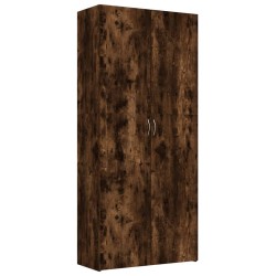 vidaXL Schuhschrank Räuchereiche 80x35,5x180 cm Holzwerkstoff