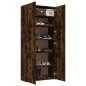 vidaXL Schuhschrank Räuchereiche 80x35,5x180 cm Holzwerkstoff vidaXL Schuhschrank Räuchereiche 80x35,5x180 cm Holzwerkstoff