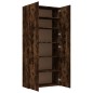 vidaXL Schuhschrank Räuchereiche 80x35,5x180 cm Holzwerkstoff vidaXL Schuhschrank Räuchereiche 80x35,5x180 cm Holzwerkstoff