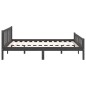 vidaXL Massivholzbett Grau 135x190 cm vidaXL Massivholzbett Grau 135x190 cm