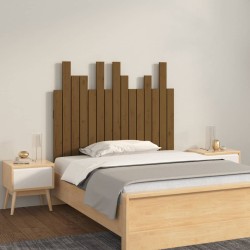 vidaXL Wand-Kopfteil Honigbraun 95,5x3x80 cm Massivholz Kiefer