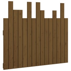 vidaXL Wand-Kopfteil Honigbraun 95,5x3x80 cm Massivholz Kiefer