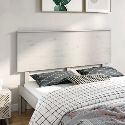 vidaXL Kopfteil Weiß 164x6x82,5 cm Massivholz Kiefer