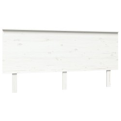 vidaXL Kopfteil Weiß 164x6x82,5 cm Massivholz Kiefer