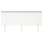 vidaXL Kopfteil Weiß 164x6x82,5 cm Massivholz Kiefer vidaXL Kopfteil Weiß 164x6x82,5 cm Massivholz Kiefer