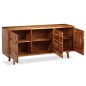 vidaXL Sideboard Massivholz mit geschnitzten Türen 160×40×75 cm vidaXL Sideboard Massivholz mit geschnitzten Türen 160×40×75 cm