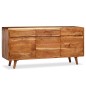 vidaXL Sideboard Massivholz mit geschnitzten Türen 160×40×75 cm vidaXL Sideboard Massivholz mit geschnitzten Türen 160×40×75 cm