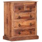vidaXL Schubladenkommode 60x35x75 cm Massivholz Palisander vidaXL Schubladenkommode 60x35x75 cm Massivholz Palisander