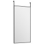vidaXL Türspiegel Schwarz 30x60 cm Glas und Aluminium vidaXL Türspiegel Schwarz 30x60 cm Glas und Aluminium