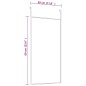 vidaXL Türspiegel Schwarz 30x60 cm Glas und Aluminium vidaXL Türspiegel Schwarz 30x60 cm Glas und Aluminium