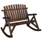 vidaXL Garten-Schaukelbank 2-Sitzer 123x96x102 cm Massivholz Fichte vidaXL Garten-Schaukelbank 2-Sitzer 123x96x102 cm Massivholz Fichte