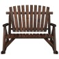 vidaXL Garten-Schaukelbank 2-Sitzer 123x96x102 cm Massivholz Fichte vidaXL Garten-Schaukelbank 2-Sitzer 123x96x102 cm Massivholz Fichte