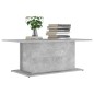 vidaXL Couchtisch Betongrau 102x55,5x40 cm Holzwerkstoff vidaXL Couchtisch Betongrau 102x55,5x40 cm Holzwerkstoff