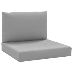 vidaXL Palettenkissen 2-tlg. Grau Oxford-Gewebe