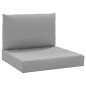 vidaXL Palettenkissen 2-tlg. Grau Oxford-Gewebe vidaXL Palettenkissen 2-tlg. Grau Oxford-Gewebe
