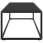 vidaXL Couchtisch Schwarz mit Schwarzem Glas 120x50x35 cm vidaXL Couchtisch Schwarz mit Schwarzem Glas 120x50x35 cm