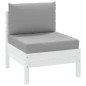 vidaXL Palettenkissen 2-tlg. Grau Oxford-Gewebe vidaXL Palettenkissen 2-tlg. Grau Oxford-Gewebe