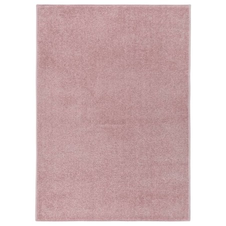 vidaXL Teppich Kurzflor 140x200 cm Rosa