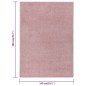 vidaXL Teppich Kurzflor 140x200 cm Rosa vidaXL Teppich Kurzflor 140x200 cm Rosa