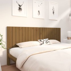 vidaXL Bett-Kopfteil Honigbraun 205,5x4x100 cm Massivholz Kiefer