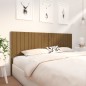 vidaXL Bett-Kopfteil Honigbraun 205,5x4x100 cm Massivholz Kiefer