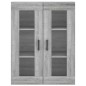 Wandschränke 2 Stk. Grau Sonoma Holzwerkstoff Wandschränke 2 Stk. Grau Sonoma Holzwerkstoff