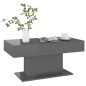 vidaXL Couchtisch Hochglanz-Grau 96x50x45 cm Holzwerkstoff vidaXL Couchtisch Hochglanz-Grau 96x50x45 cm Holzwerkstoff