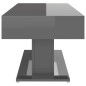 vidaXL Couchtisch Hochglanz-Grau 96x50x45 cm Holzwerkstoff vidaXL Couchtisch Hochglanz-Grau 96x50x45 cm Holzwerkstoff