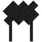 vidaXL Kopfteil Schwarz 72,5x3x81 cm Massivholz Kiefer vidaXL Kopfteil Schwarz 72,5x3x81 cm Massivholz Kiefer