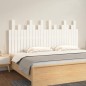 vidaXL Wand-Kopfteil Weiß 166x3x80 cm Massivholz Kiefer