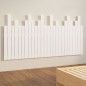 vidaXL Wand-Kopfteil Weiß 166x3x80 cm Massivholz Kiefer